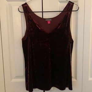BRAND NEW Vince Camuto Crushed Velvet tank size M